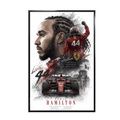 F1 Lewis Hamilton - Scuderia Ferrari Tribute Poster