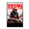 F1 Max Verstappen - Red Bull Racing Champion Portrait Poster