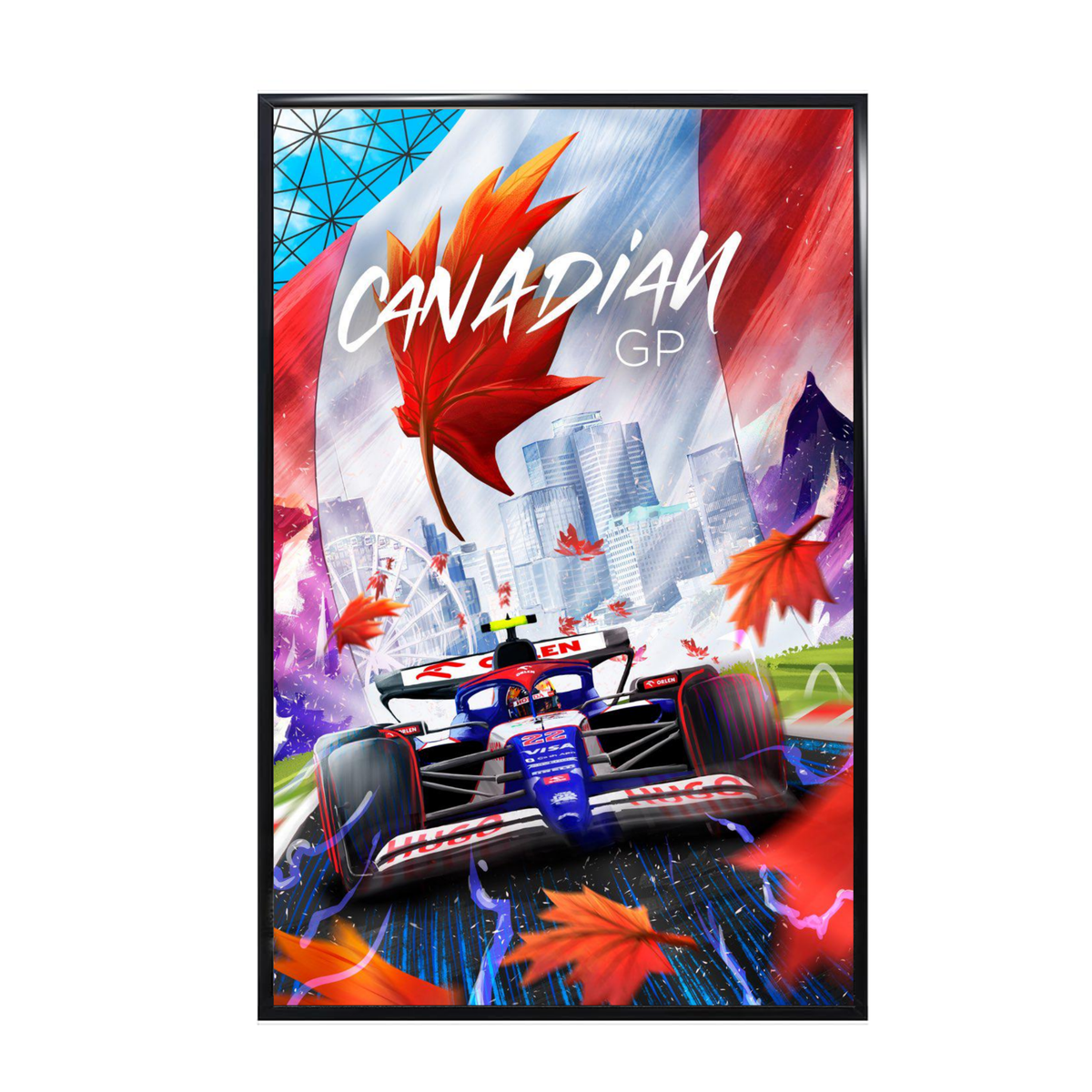 F1 Visa Cash App RB - Canadian GP Art Poster