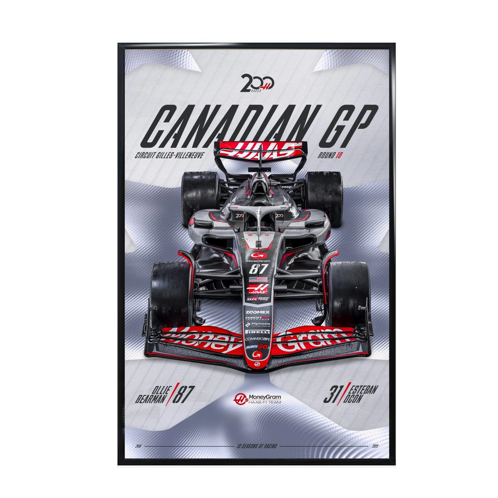 F1 MoneyGram Haas - Canadian GP 200 Races Poster